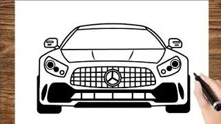 How To Draw Mercedes Benz AMG GT