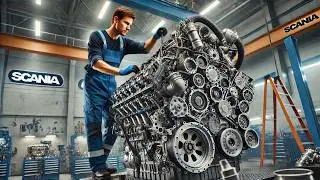 Scania Engine Rebuild – Full Assembly / by 