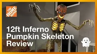 GIANT-SIZED 12' Inferno Pumpkin from Home Depot.  Pickup, Unboxing & Assembly.