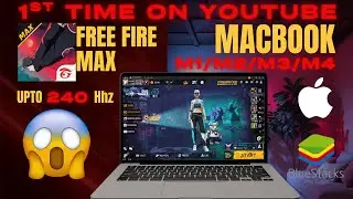 How to download Free fire on BlueStacks Air Macbook Also Increase frame rate 240hz on macbook air