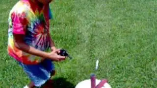 elijah's 4th bottle rocket test