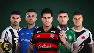 Brasileiro Serie A Official Kits 2024 (High-Quality) - PES 2021 & FL24