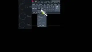 Draw a circle using a center point and a radius in AutoCAD  