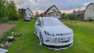Первая мойка после зимы. Полировка защита.