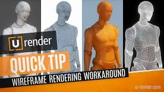 Wireframe Rendering Workaround - U-RENDER Quick Tip