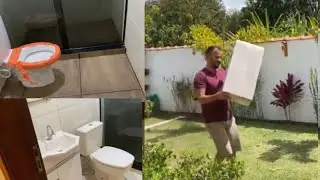 TRANSFORMANDO O BANHEIRO DA CHÁCARA \ PISO BANHEIRO \ LAVATÓRIO \ DIÁRIO DA REFORMA