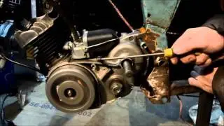 Sachs 50  Зажигание, первый запуск, ремонт тросового управления