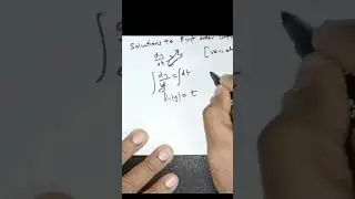 Dive into the Dynamics Unraveling First Order Differential Equations#differentialequation