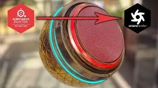 Substance Painter to Octane render in 3ds max.