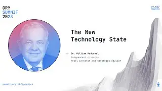 Keynote: The Future of Software | Dr. William Raduchel | Ory Summit 2023