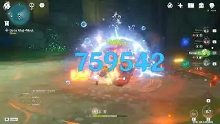 Mona-Nilou Combo (new personal record with Nilou's signature weapon buff).