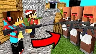 WE WERE ATTACKED BY RESIDENTS OF THE KILLER VILLAGE NUMBER 13 IN MINECRAFT 99% TROLLING TRAP