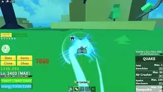 Quake and ECLAW ONE SHOT COMBO - Blox Fruits
