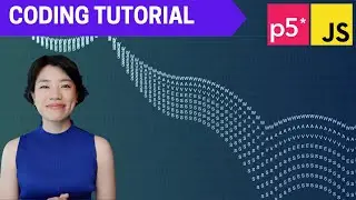 p5.js Coding Tutorial | Bouncing Wave Typography