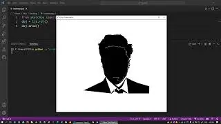 Draw ironman using python in 3 lines of code. 