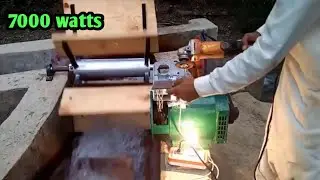 Simple Way to Harvest Hydro Electricity. Free energy at home.