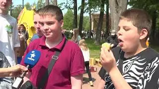 На «Скитских прудах» в День защиты детей раздавали мороженое