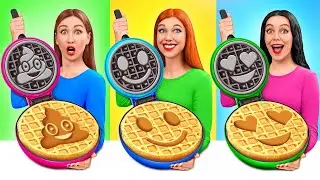 Эмоджи Челлендж | Большая, средняя и маленькая еда от Multi DO Food Challenge