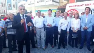 CHP Manavgat toplantısı mitinge dönüştü