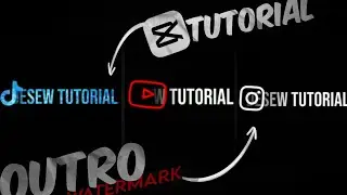 Capcut | Outro Logo Watermark Tutorial #tutorial #capcut