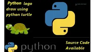 How to draw python logo using python turtle 