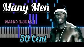 50 Cent - Many Men | Piano Sheets ↓ | Piano Tutorial