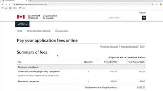 How to Pay Canada Visa Application and Biometric Fees Online