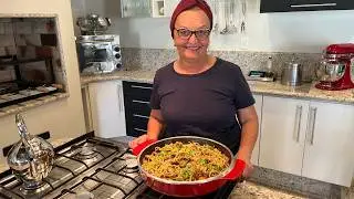 Macarrão Com Galinha Caipira | Delícias da Eleni