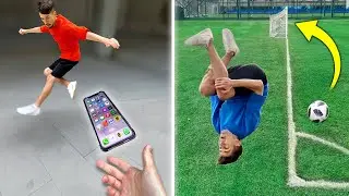 ЭТО НЕВЕРОЯТНО! Повторяем ФУТБОЛЬНЫЕ ВИРУСНЫЕ ВИДЕО! / Сухой лист сальтом, Унизительная панна!