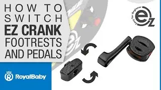 How to quickly switch between footrests and pedals on a RoyalBaby EZ bike