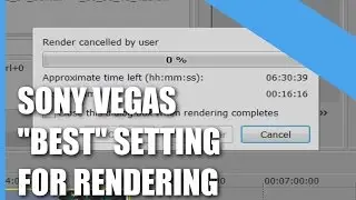 How To Set Sony Vegas Settings For 