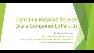 Lightning Message Service-3 (Aura Components)