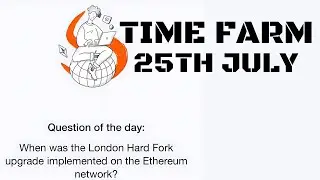 25th July Time Farm Oracle Of Time Answer #timefarm #oracleoftimeanswer