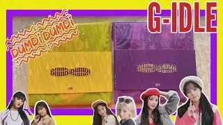 🍋 G-IDLE - Dumdi Dumdi Single Album Unboxing (+photocard, stickers, poster, booklet, poster & CD) 🍋