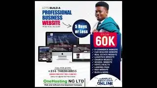 Lets build a professional business website for you in just 5 days or less