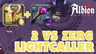 Albion Online - Agila : Lightcaller bombs! 2 vs Zerg 💀