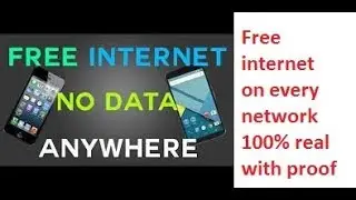 Free Internet On Every Network|Without any wifi 100%working with proof