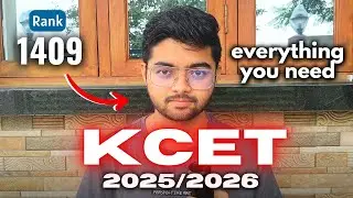 Get under 1500 Rank in KCET 2025/2026🔥| Complete Guide & My mistakes