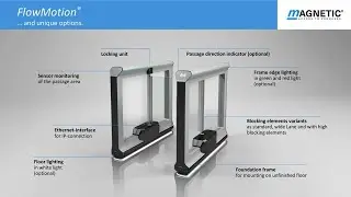 Magnetic FlowMotion Pedestrian Gates