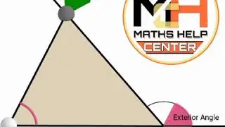 Exterior angle property || geometry | Maths  || Mathshelpcenter|| class 9th || line and angle