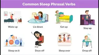 Phrasal Verbs - Common Sleep Phrasal Verbs || Daily Use English Vocabulary || English Phrasal Verbs