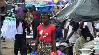 Monrovia market in Liberia the natural sound
