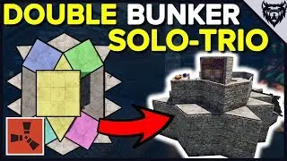 RUST Base Design 2019 - Double Bunker Base - Solo/Trio Base Design