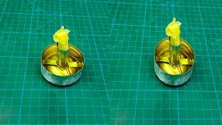 How to Make Candles from Free Energy! Olive Oil Lamp