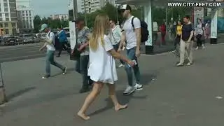 City Feet: Yana - A Girl in a White Dress. Part 2