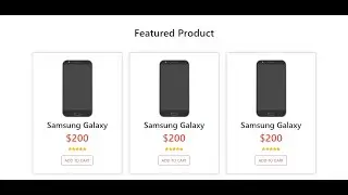 How To Make E-commerce Website Product Section Using HTML CSS Bootstrap