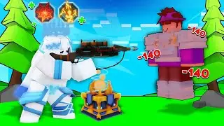 Making The HEADHUNTER SNIPER Do 140 DAMAGE! Roblox Bedwars