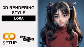 3D Rendering Style - Stable Diffusion LoRA Google Colab Setup