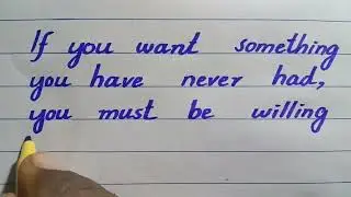 CURSIVE ENGLISH handwriting ...WRITING WITH CUT MARKER #cursive #handwriting #alphabet