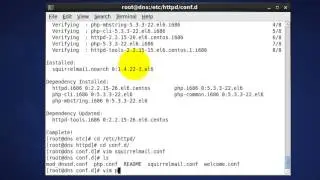 Installing and configuring squirrelmail